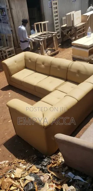 Leather Cream Sofa