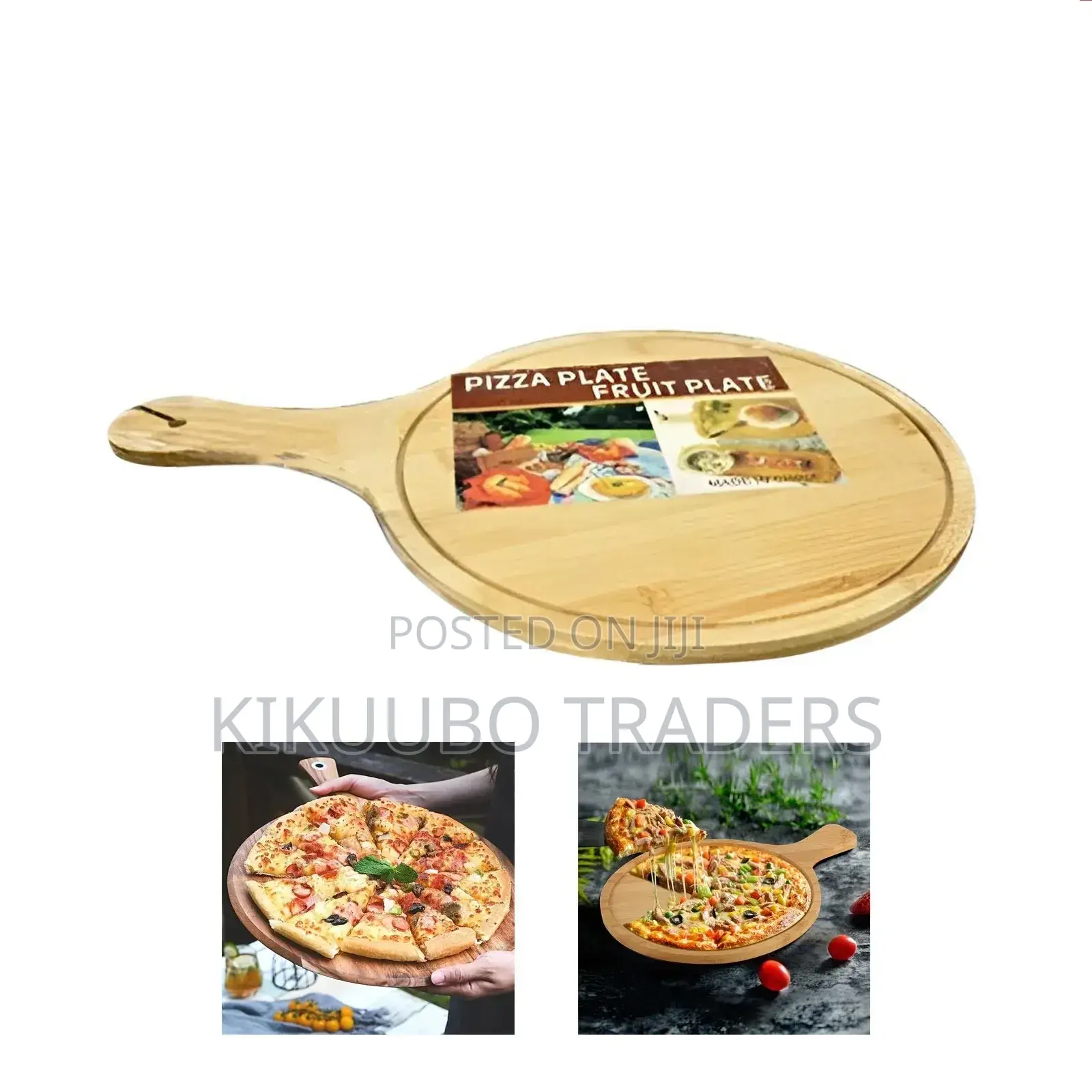 Wooden Pizza Serving Tray Plate