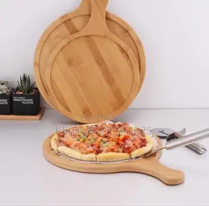 3pcs Wooden Pizza Tray Plates