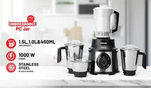 5 in 1 Geepas Blender With Stainless Steel Jars