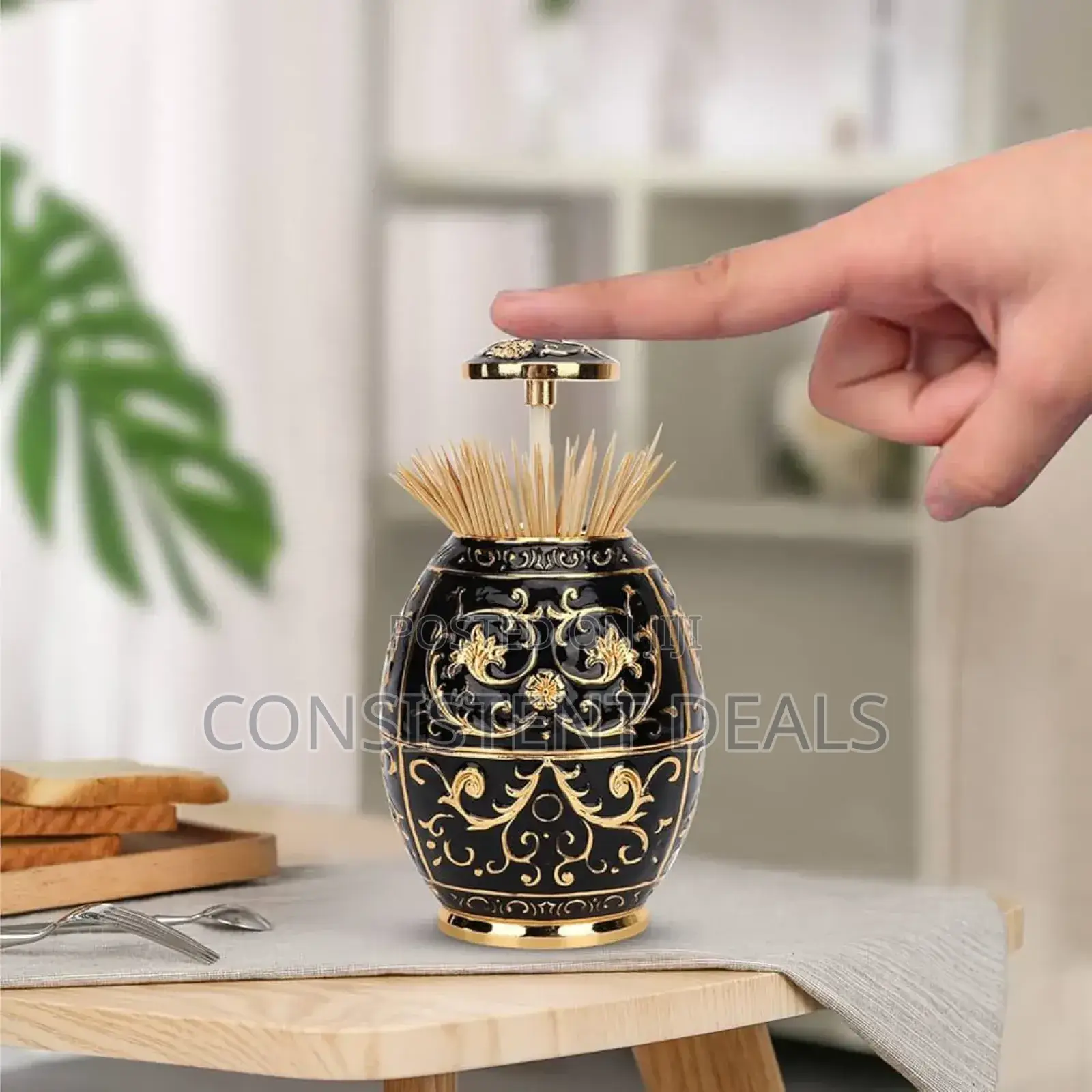 Portable Pop Up Toothpick Holder