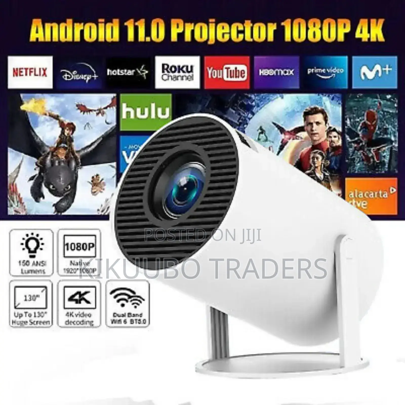 Modern Smart Wifi Home Theater Mini Projector