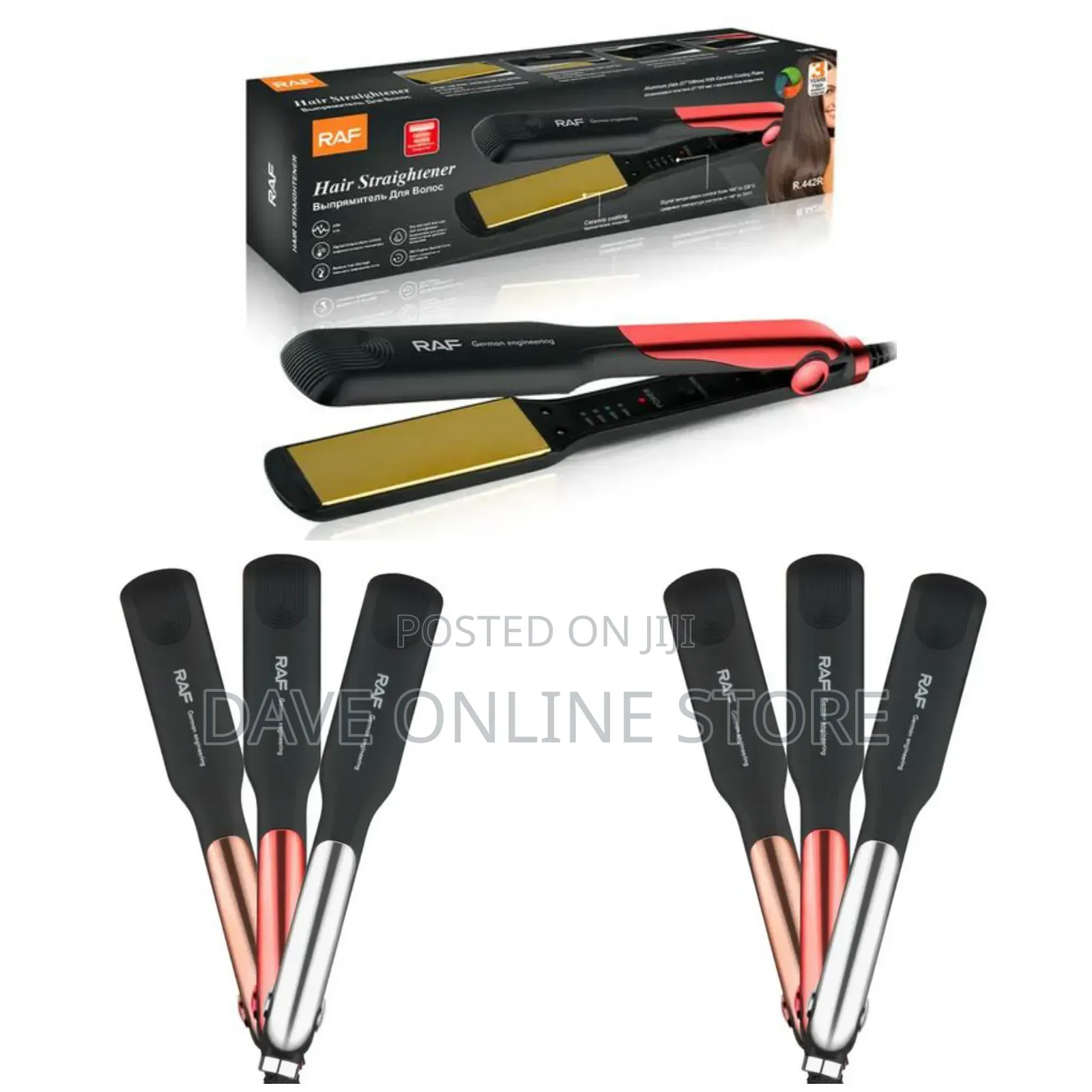 RAF Electric Hair Straightener-Multicolor