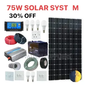 75W Solar System Full Kit