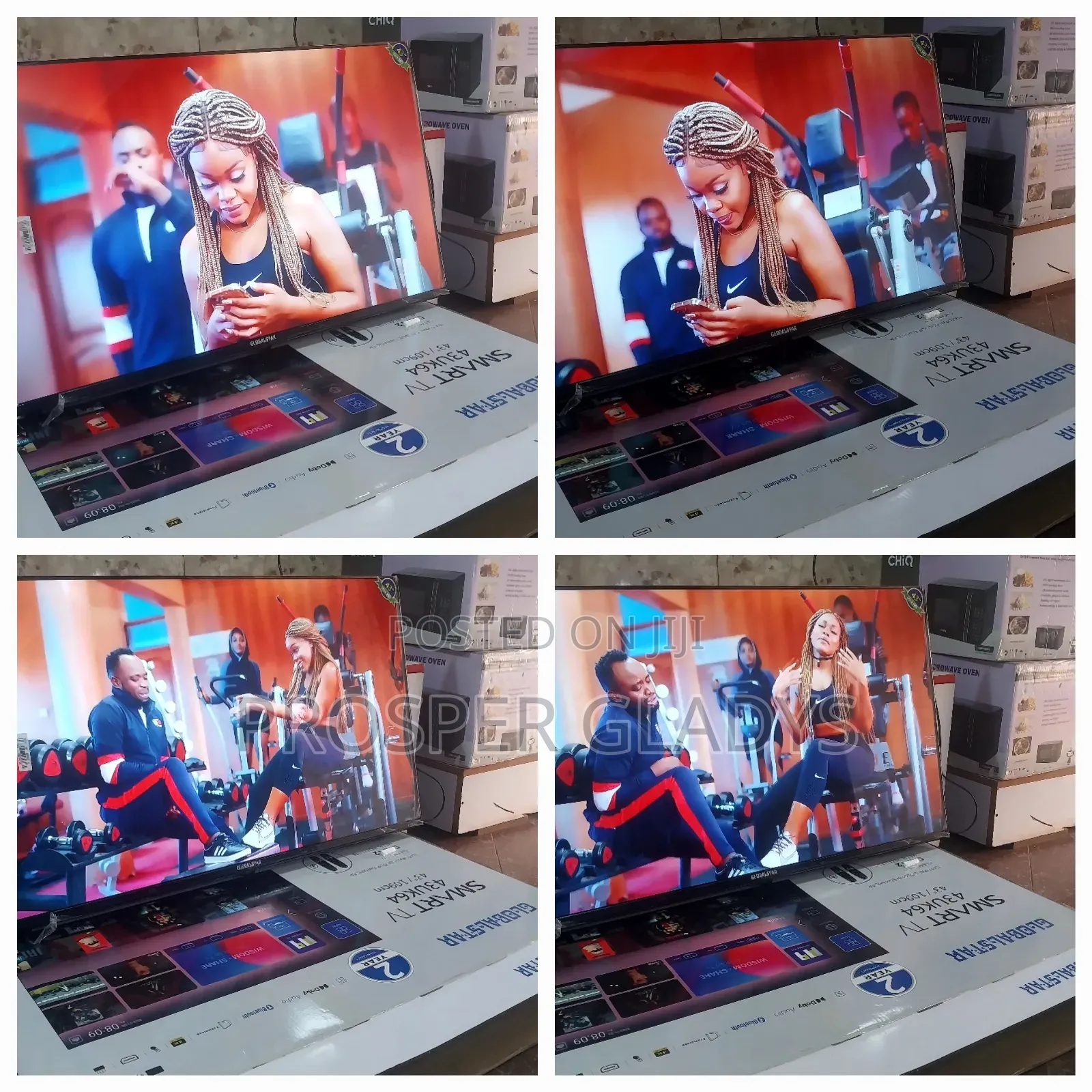 Global Star 43 Smart Digital Flat Screen Flameless.