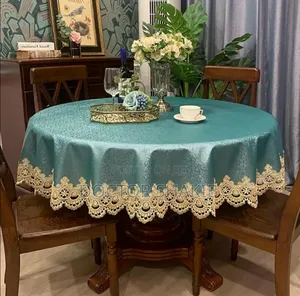 Unique 8 Seater Round Leather Tablecloth