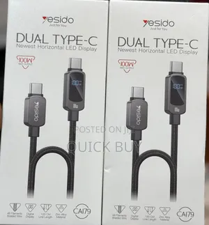 Original Yesido Type-C to C 100W (1.2M)