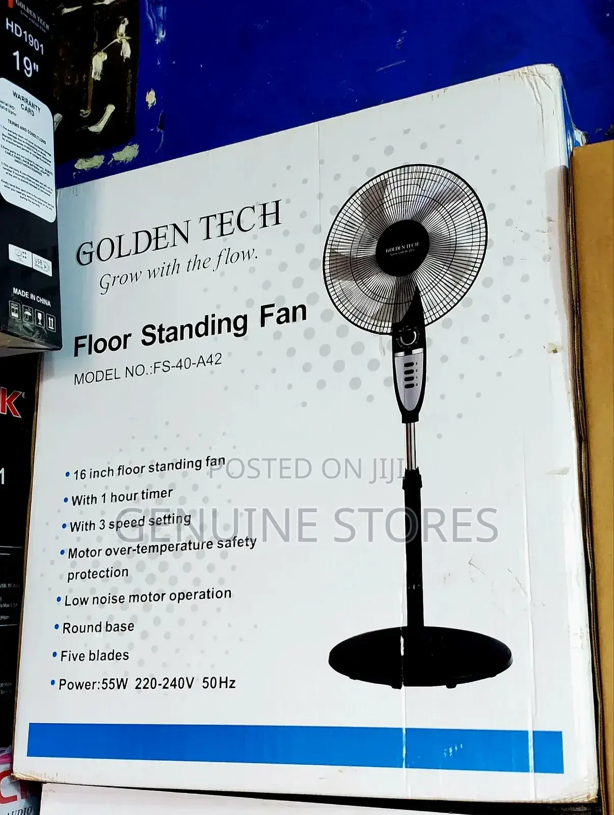 Golden Tech Stand Fan