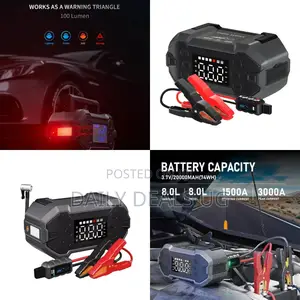 Car Jump Starter With Air Compressor