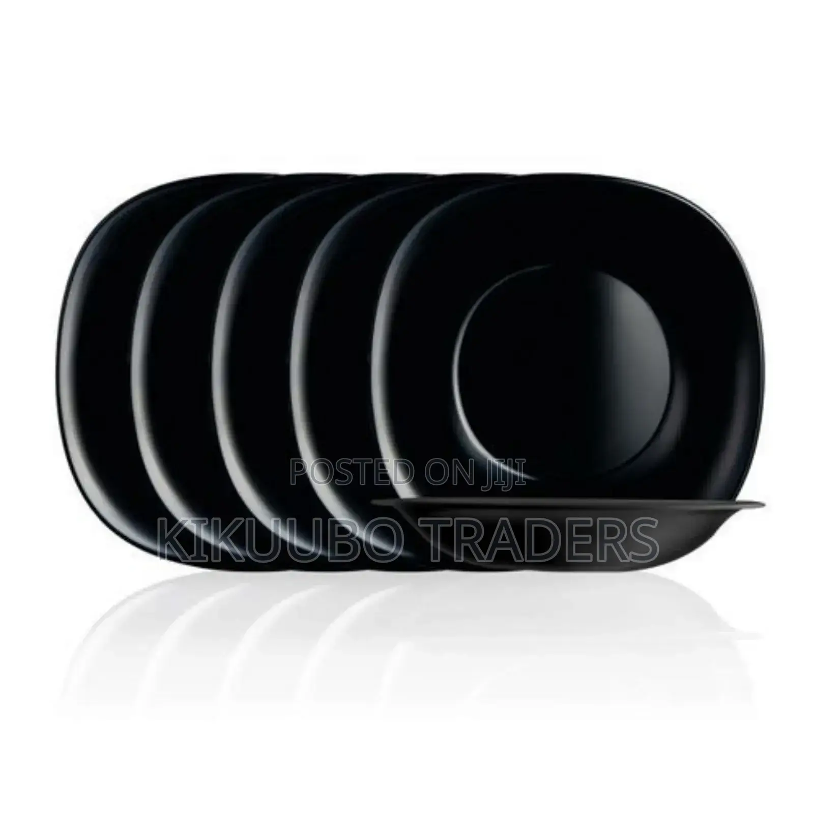 Luminarc 6 Pieces Deep Soup Plates- Black
