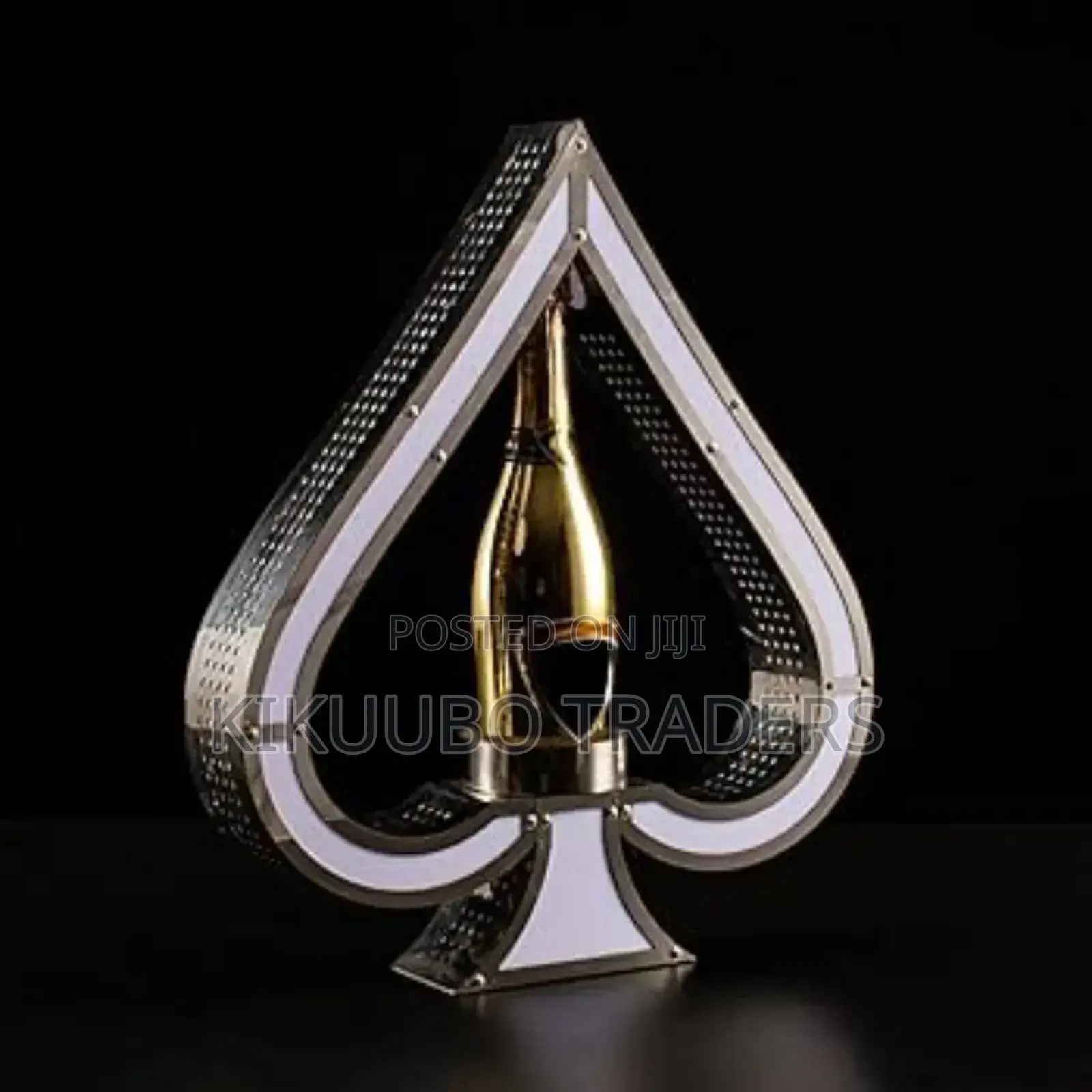 Led Lighted Wine Bottle Display Stand