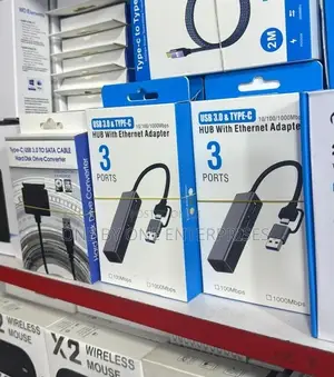 USB 3.0 and Type C Adapter/ USB Hub and Ethernet Adapter