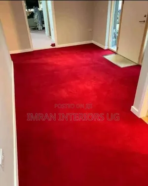 Plain Red Soft Woolen Carpets Per Square Meter.