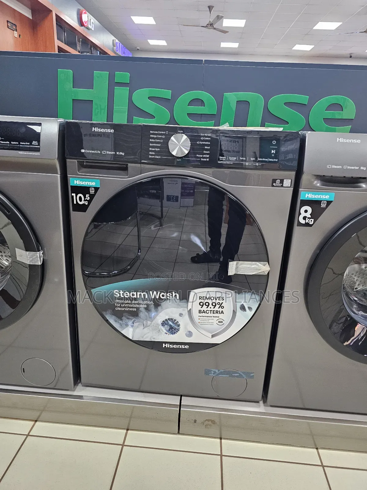 10.5kg Hisense Front Loader Washing Machine Fully Automatic