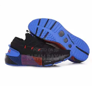 Black/Blue Under Armour Hovr Phantom 3 Running Sneakers