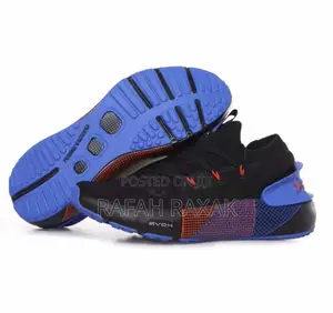 Black/Blue Under Armour Hovr Phantom 3 Running Sneakers