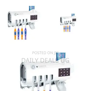 Automatic Toothpaste and Toothbrush Holder