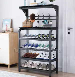Metallic Heavy-Duty Multifunctional Shoe Rack
