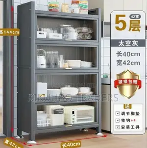 4 Tier Pantry Kitchen Storage Cabinet