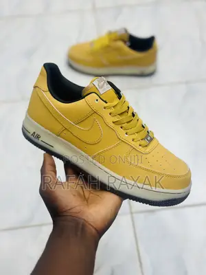 Nike Air Force 1 07 LV8 Yellow Smiley Face Sneaker