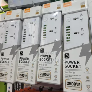 5 Power Socket and Type-C Charger Ports