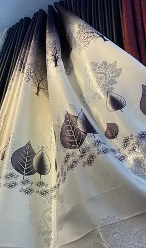Curtain Fabric With Nice Leaf Desighns