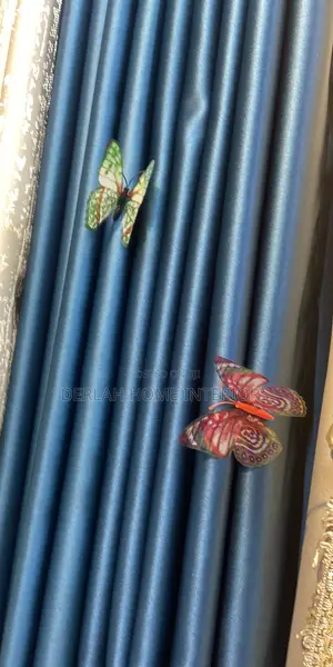 Quality Blue Green Curtain.