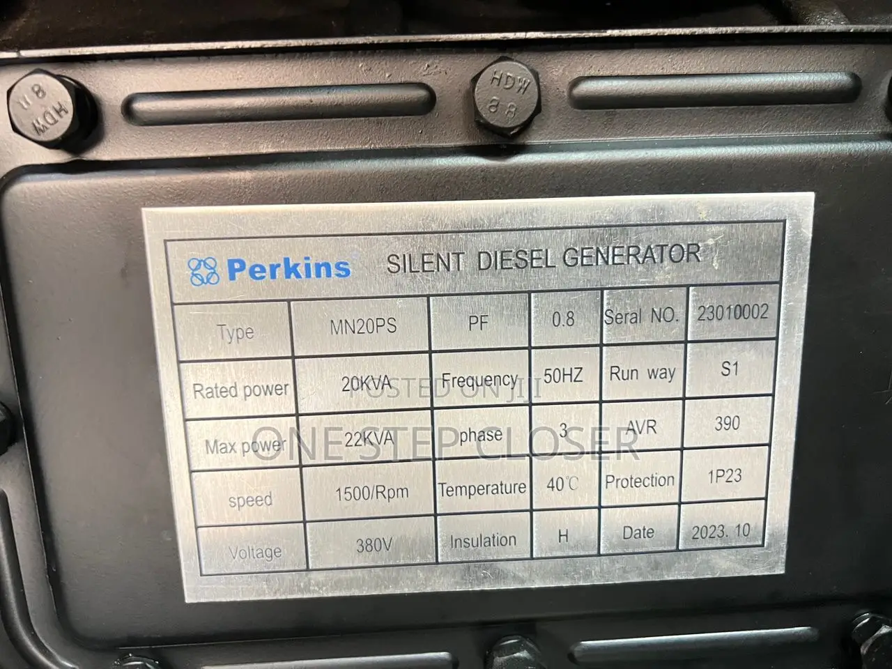 25kva Perkins Super Silent Generator