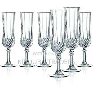 6pcs Diamond Champagne Wine Glasses