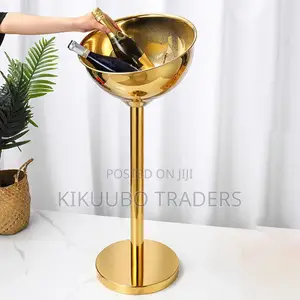 Outdoor Floor 12L Beer Champagne Wine Ice Bucket- Gold