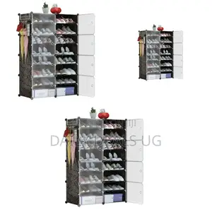 Black Plastic Shoe Wardrobe