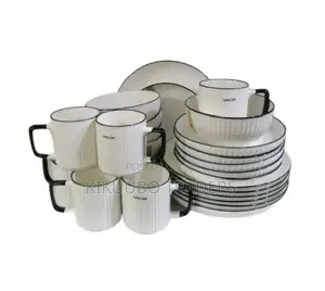 24pcs White Dinner Set