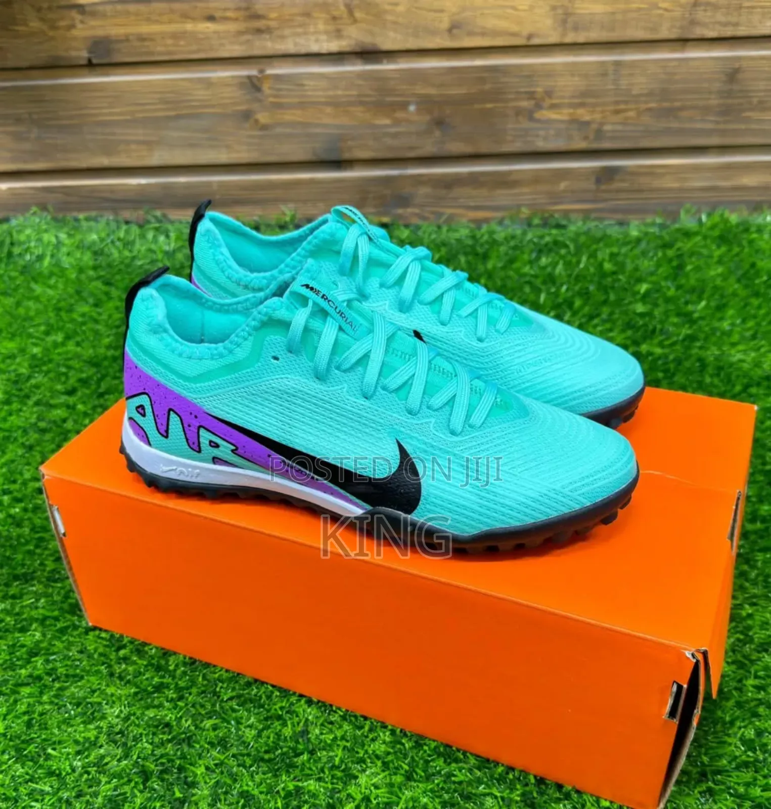 Assured Nike Mercurial IX Turf Boots "Green"