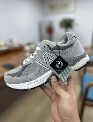 New Balance 990 Mid Grey Suede Sneakers