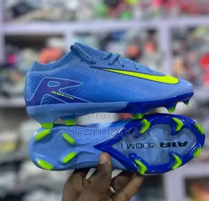 Blue Nike Air Zoom Mercurial Vapor 16 Elite FG Soccer Cleats