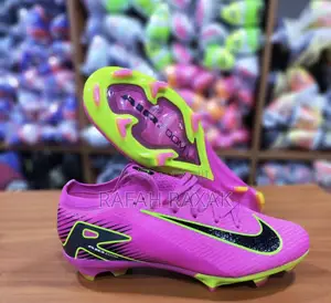 Pink/Green Nike Air Zoom Vapor 15 Elite FG Football Boots