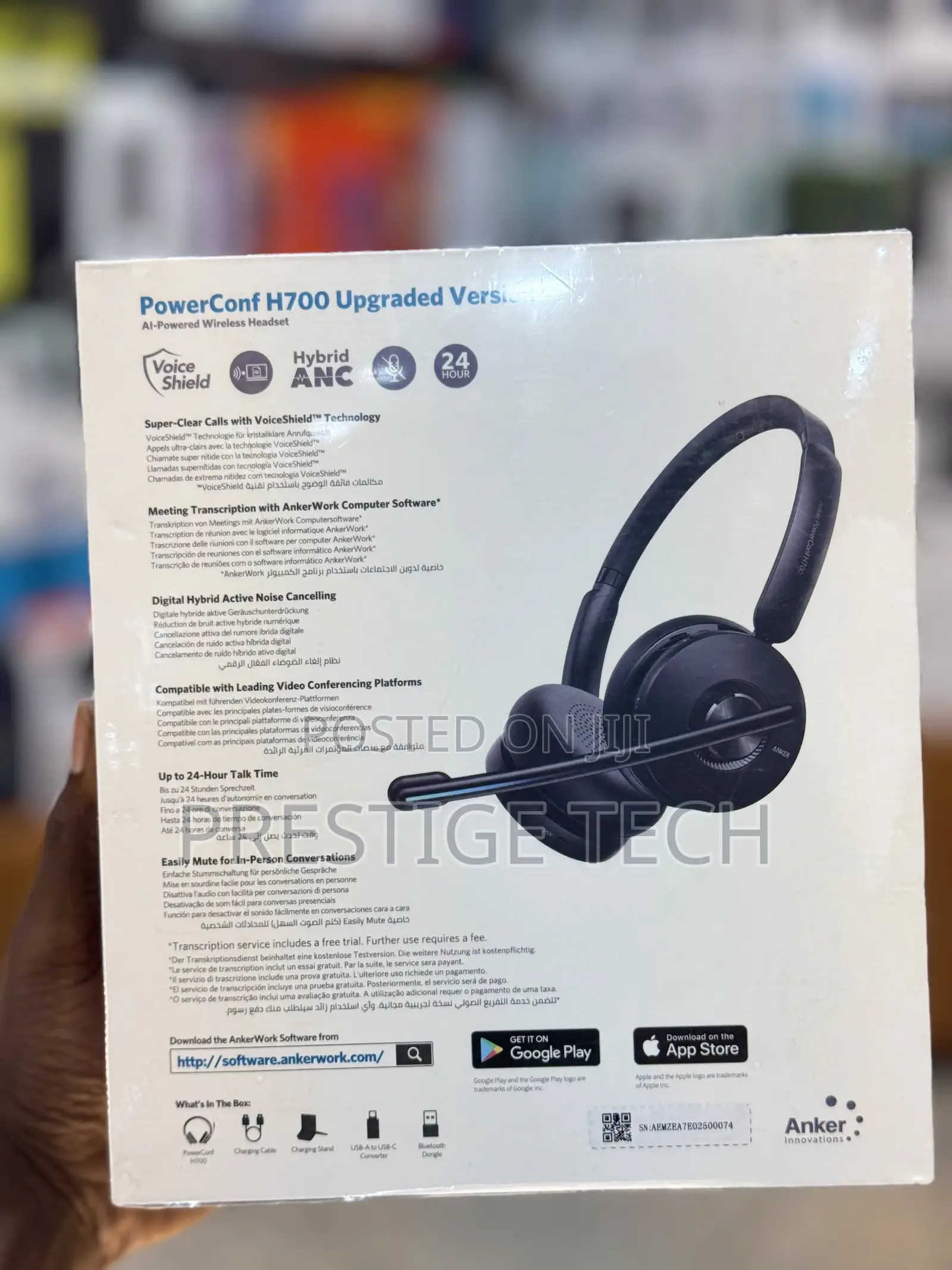 Anker Powerconf H700 ANC Bluetooth Headset for Meetings