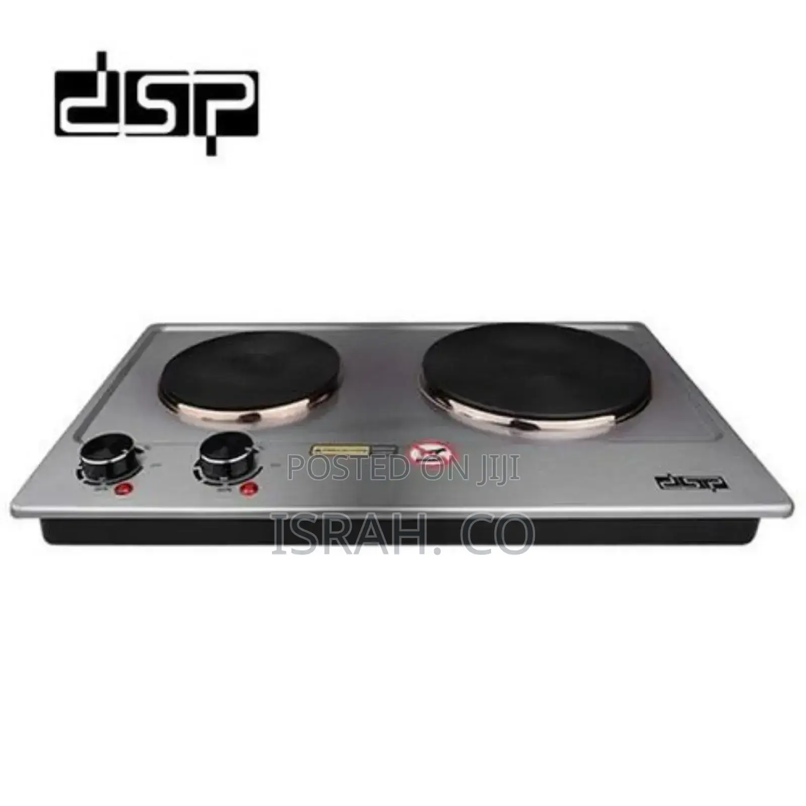 DSP Portable Electric Stove Double Hot Plate Coil - Silver