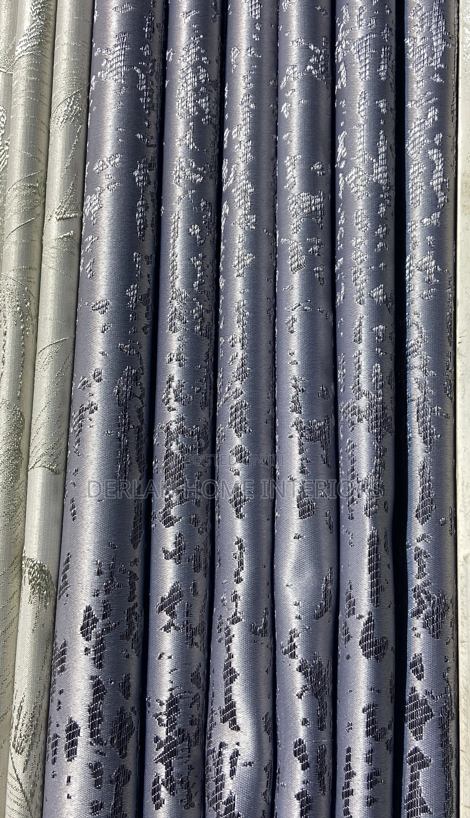 Silver Grey Curtain (Muzira) Per Meter