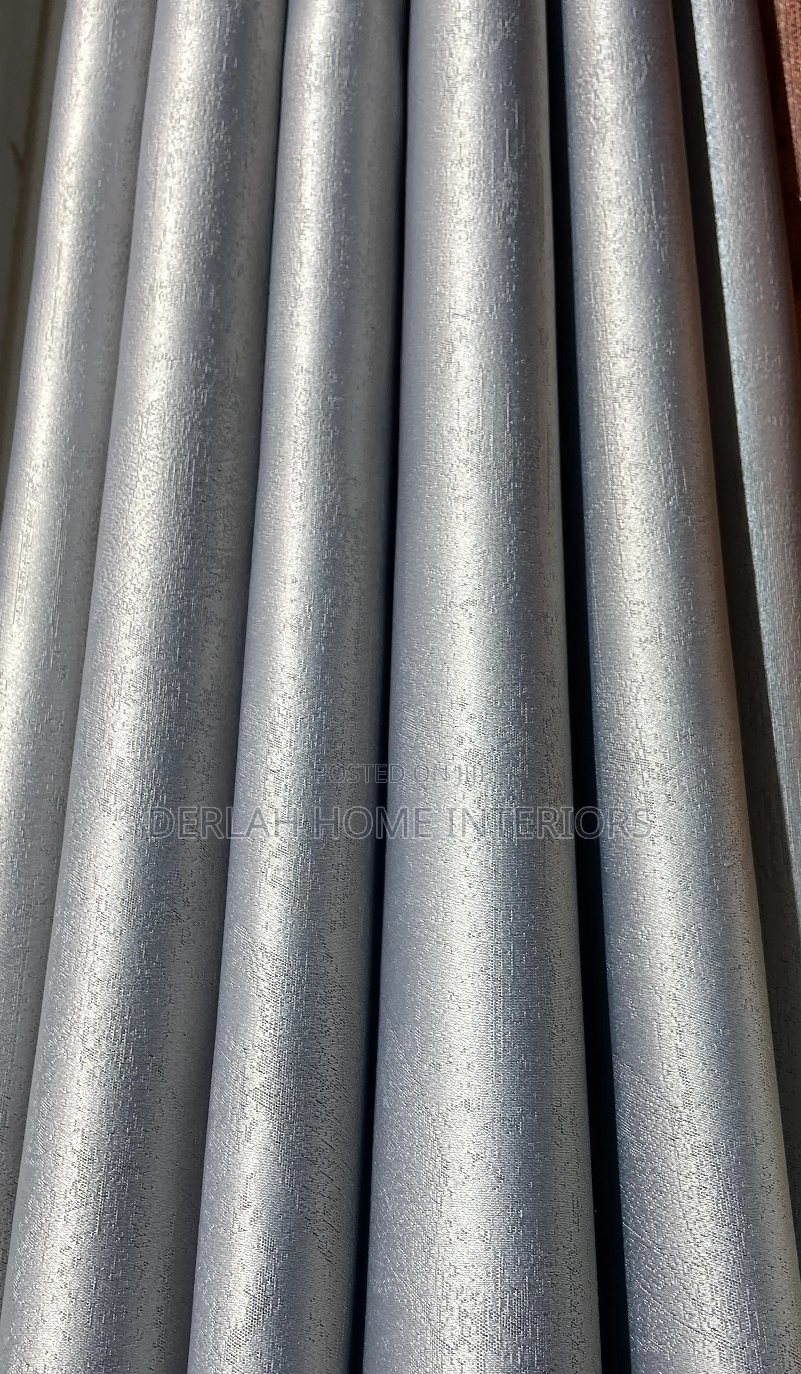Light Grey Curtain Fabric Per Ready Meter