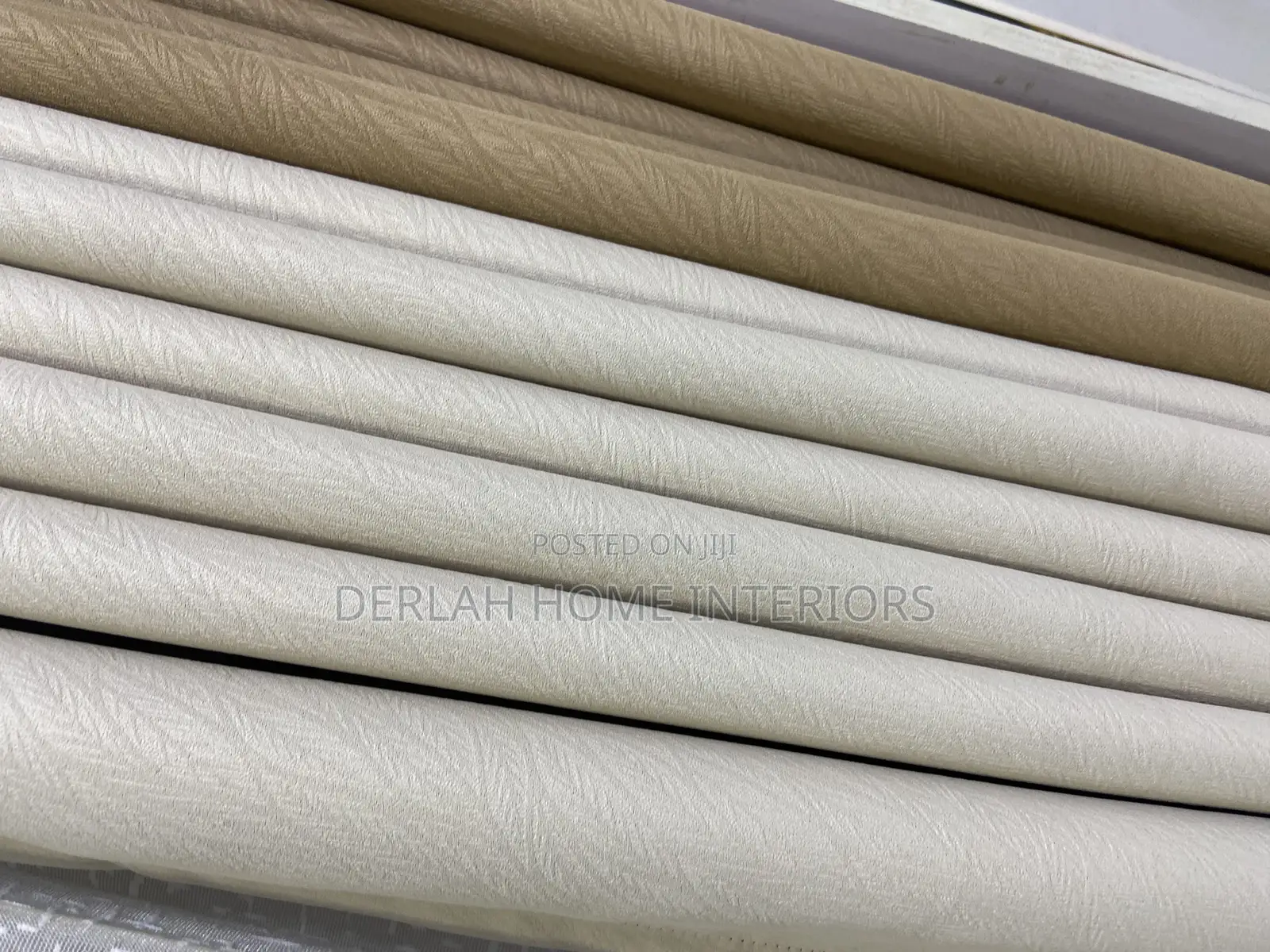 Long Lasting Curtains in Cream and Brown Togther