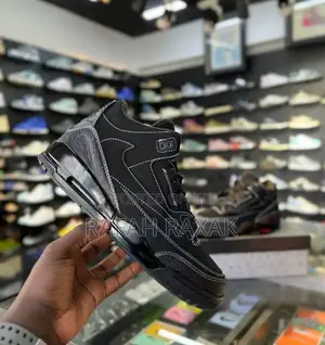 Nike Air Jordan Retro 3 X Travis Scott Black Cat Sneaker