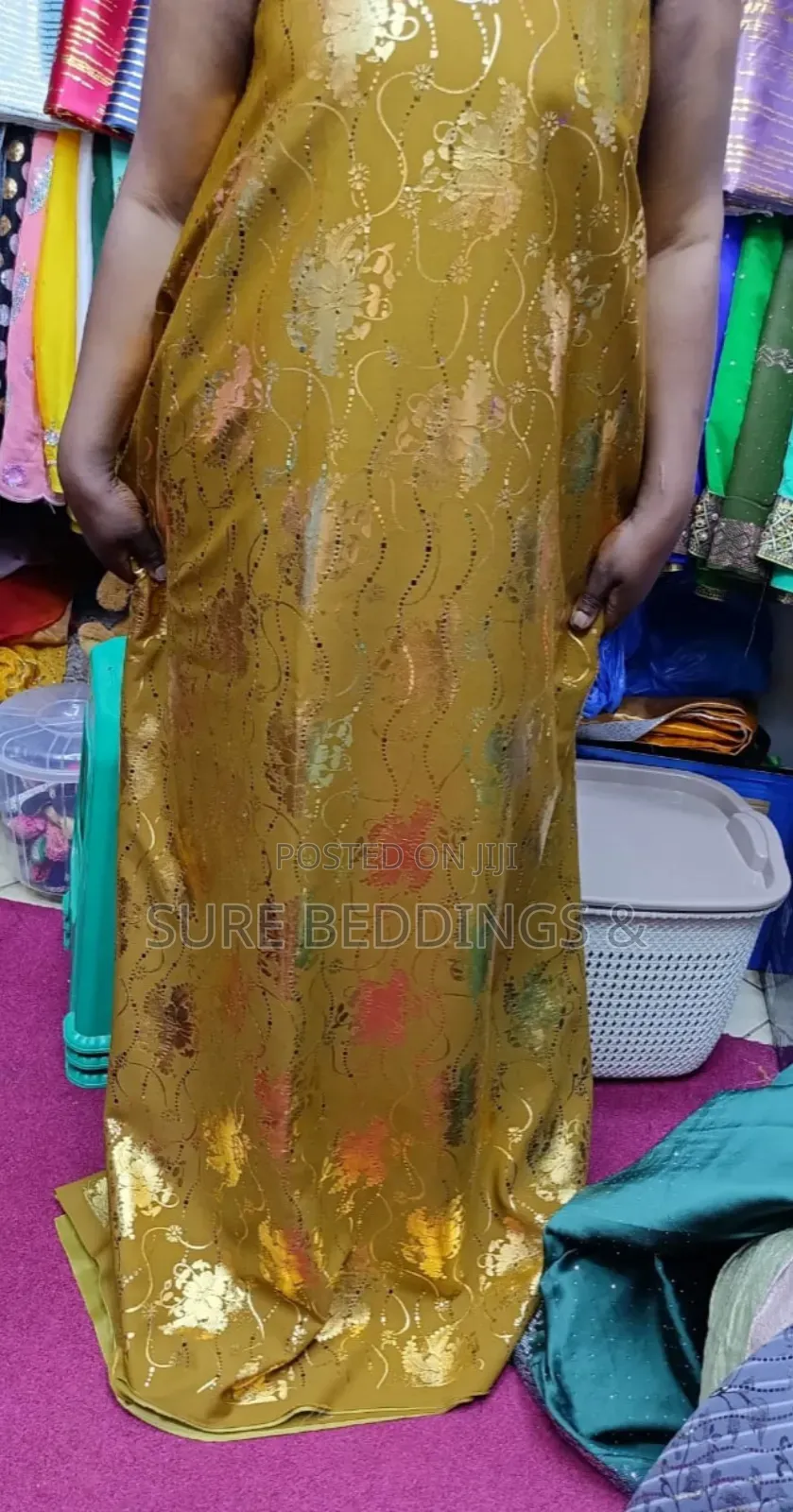 Golden Gomesi Fabric