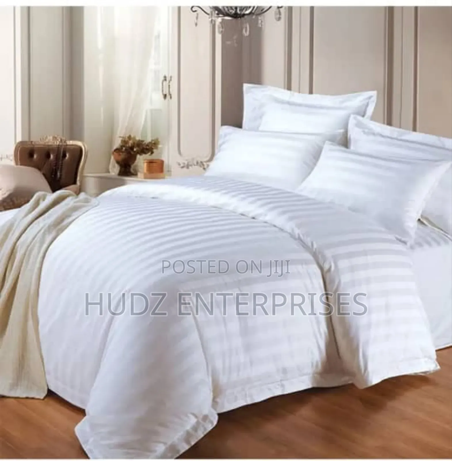 4pc Duvet King Size White
