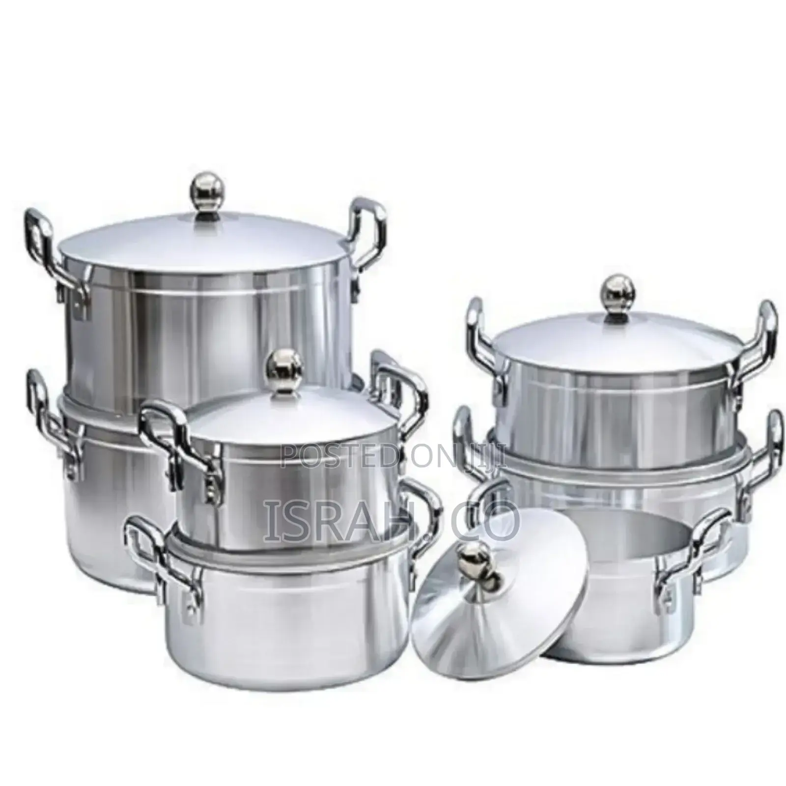 Tornado 7 Piece Heavy Stainless Steel Saucepans/Cookware