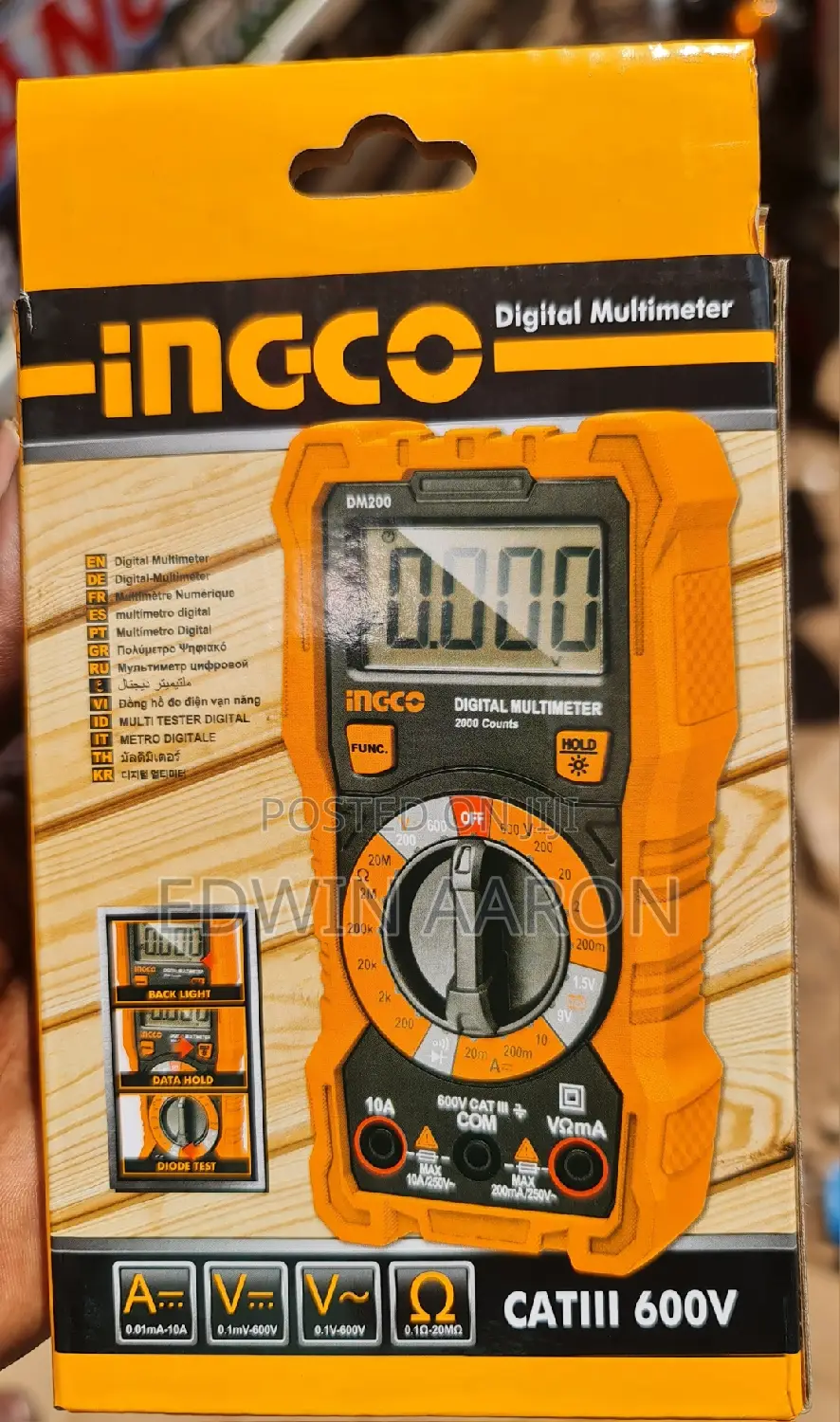 INGCO Digital Multimeter 600V