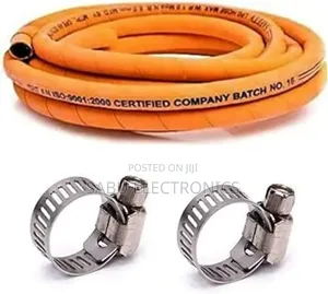 Gas Hose Pipe With 2 Safety Clips