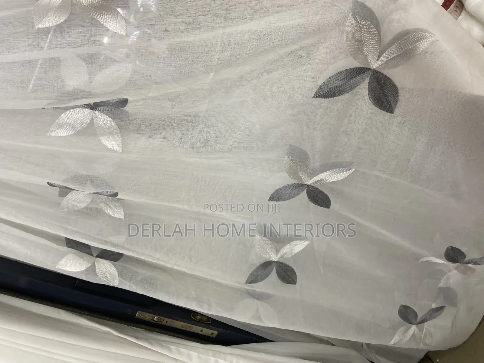 Grey Curtain Net Per Ready Meter