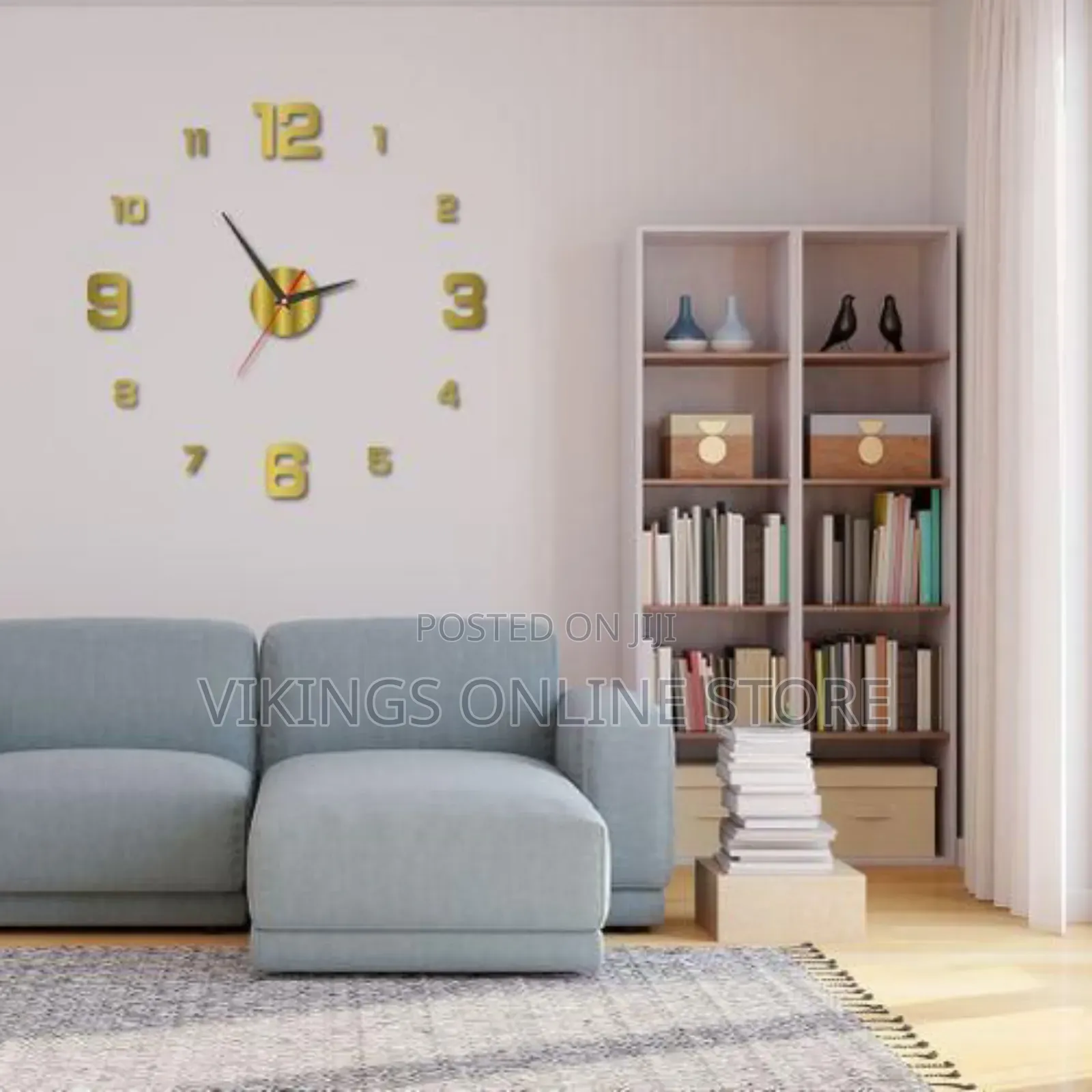 Golden 3D DIY Luminous Drill Free Acrylic Frameless Silent