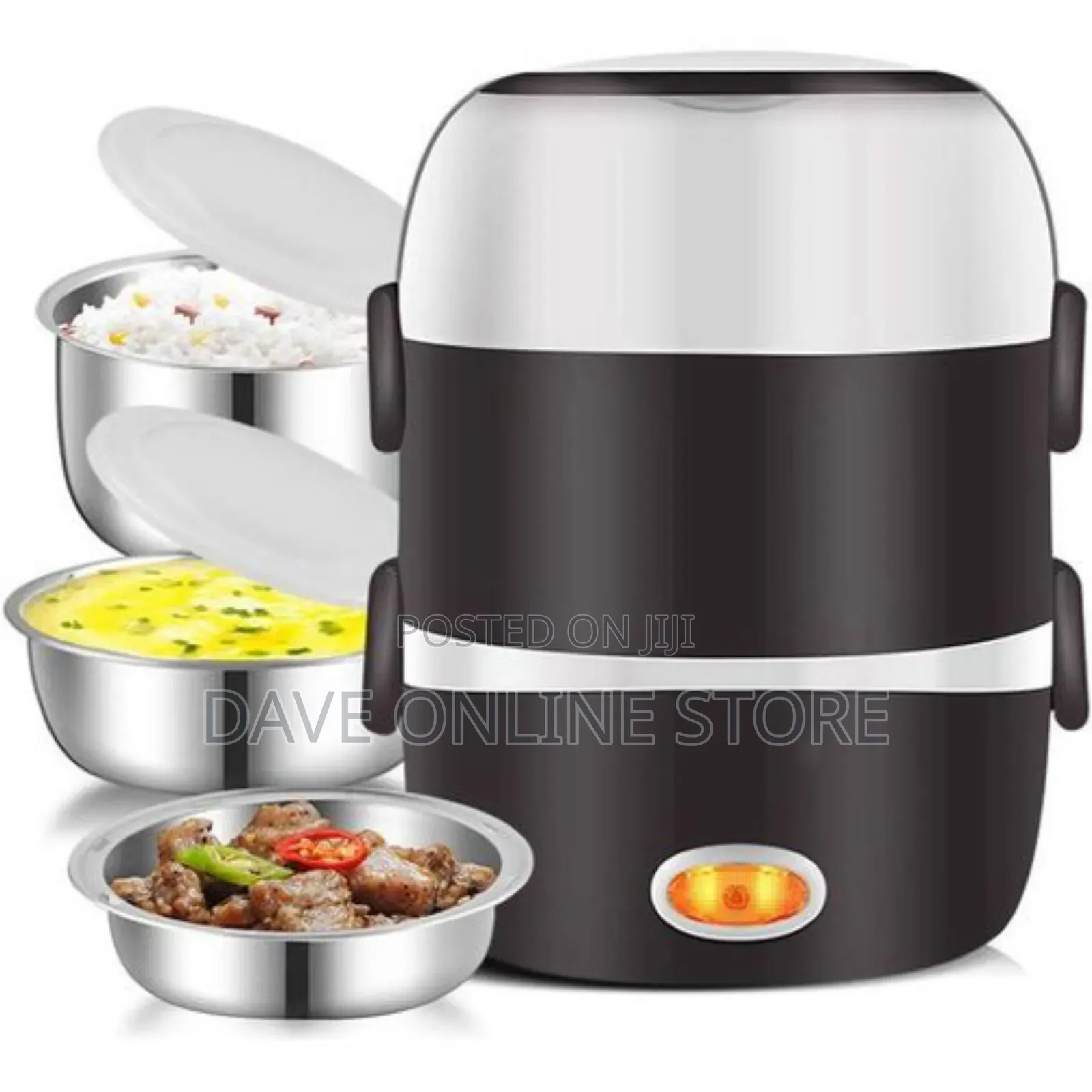 Mini Portable 2-Layer Multi-Function Electric Lunch Box